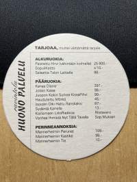 Ravintola huono palvelu -lasinalunen / coaster