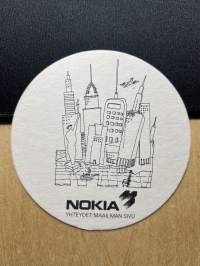 Nokia yhteydet maailman sivu -lasinalunen / coaster