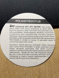 Polissitiedotus -lasinalunen / coaster