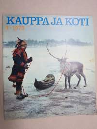 Kauppa ja koti 1973 nr 1, Timbuktuun, Uhkaako kielitaidon kriisi, Jääkliekkonappulat, SEV-yhteistyö, Uusien asuntoalueiden palvelut viipyvät, ym.