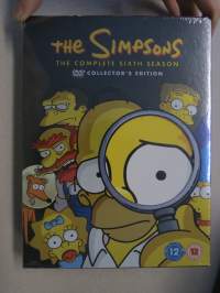 Simpsons The Complete Sixth Season DVD box -avaamaton pakkaus