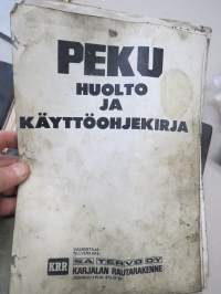 Peku nosturi - huolto- ja käyttöohjekirja