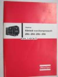 Atlas Copco ZR3-ZR4-ZR5-ZR6 Kiinteät ruuvikompressorit -ohjekirja