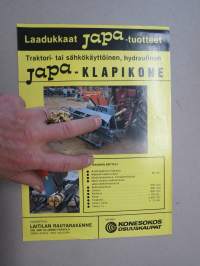 Japa klapikone, halkaisija, kuljetuslaatikko -myyntiesite