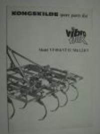 Kongskilde VF09 & VF13/Mk 1,2,3 spare parts list -varaosaluettelo englanniksi