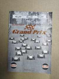 Suomen Grand Prix - Hämeenlinnan Moottorirata, 15.9.1968 -rallikisa / moottoriurheilukilpailu, käsiohjelma / lähtöluettelo