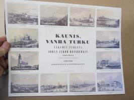 Kaunis, vanha Turku - Näkymiä Turusta Johan Jakob Reinbergin piirtämä - Näköispainos vuosina 1852-1853 ilmestyneistä kivipiirroksista 