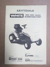 White 300-400 sarjan nurmitraktorit (ruohonleikurit) -käyttöohjekirja