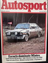 Autosport - Lehti 1980 nr 9 - Escorts dominate Minted, South African GP preview, Jody Scheckter on the new GPDA, ym.