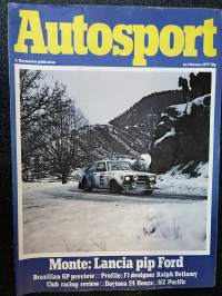 Autosport - Lehti 1979 nr 5 - Monte: Lancia pip Ford, Brazilian GP preview, F1 designer Ralph Bellamy, Club racing review, ym.