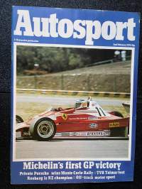 Autosport - Lehti 1978 nr 5 - Michelin´s first GP victory, Private Porsche wins Monte Carlo Rally, TVR Taimar test, Rosberg is NZ champion, ym.