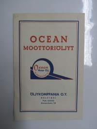 Ocean moottoriöljyt - Öljykomppania Oy -hinnasto / myyntiesite