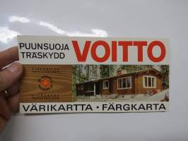 Tikkurilan Väritehtaat - Voitto puunsuoja värikartta /  Färgkarta