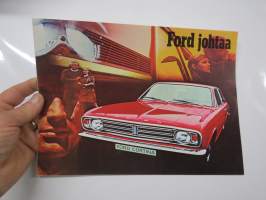 Ford Cortina Standard, De Luxe, Farmari, 1600 E, GT & Lotus 1969? -myyntiesite / sales brochure