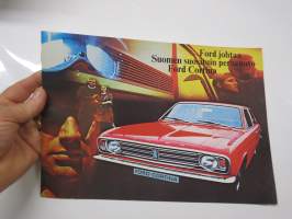 Ford Cortina Standard, De Luxe, Farmari, 1600 E, GT & Lotus 1970? -myyntiesite / sales brochure