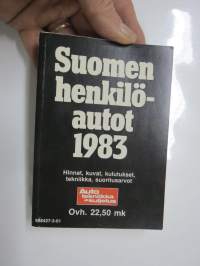 Suomen henkilöautot 1983 - Hinnat, kuvat, kulutukset, tekniikka, suoritusarvot