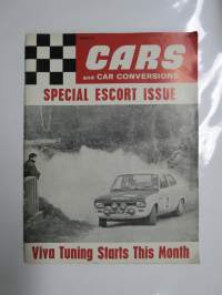 Cars and Car Conversions 1968 June, Special Escort issue, Viva tuning starts, Auto Cross, Fiat 124 Sport -englantilainen ralli- ja ratakisalehti