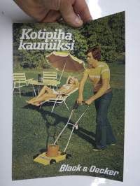 Kotipiha kauniiksi - Black & Decker puutarhatyökalut -myyntiesite