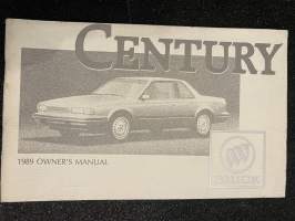 Buick Century - Käyttöohjekirja (1989)