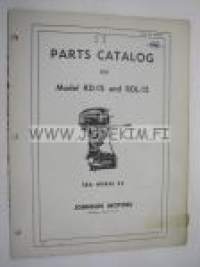 Johnson Sea Horse 25 hp models RD-15 and RDL-15 outboards 19?? parts catalog -varaosaluettelo