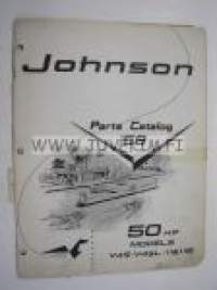 Johnson 50 hp models V4S - V4SL - 11 & 11B outboards 1959 parts catalog -varaosaluettelo
