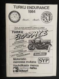 Turku Endurance 1984 - käsiohjelma