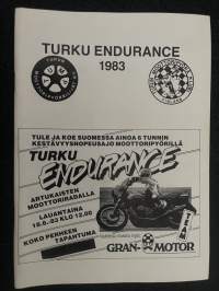 Turku Endurance 1983 - käsiohjelma