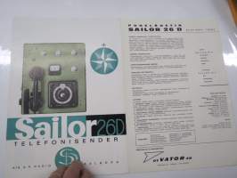Sailor 26D Telefonisender (puhelähetin) -myyntiesite, laivaradio / veneradio