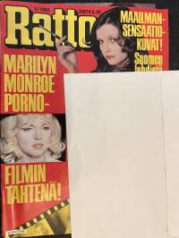 Ratto 1980 nr 5, Marilyn Monroe väitetysti pornofilmin tähtenä, -adult graphics magazine / aikuisviihdelehti