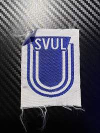 SVUL -kangasmerkki / matkailumerkki / hihamerkki / badge -pohjaväri valkoinen