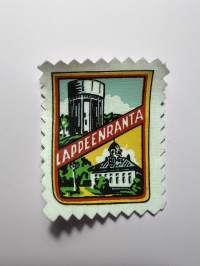 Lappeenranta -kangasmerkki / matkailumerkki / hihamerkki / badge -pohjaväri valkoinen