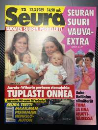 Seura 1989 nr 12, Arnio-Wihurin perheen riemujuhla tuplasti onnea, Aake Kallialan silmäterät