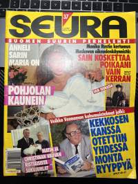 Seura 1987 nr 37, Anneli Sarin Maria on Pohjolan kaunein, Veikko Vennamon muistelmat Kekkosen kanssa otettiin yhdessä monta ryyppyä