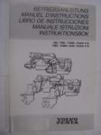 Volvo Penta MD, TMD, TAMD, AQAD 31A, TMD, TAMD, AQD, AQAD 41A Instruktionsbok -käyttöohjekirja ruotsiksi