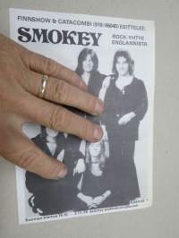 Smokey - Rock-yhtye Englannista - Finnshow & Catacombi esittelee - Suomen kiertue 1974 -esite