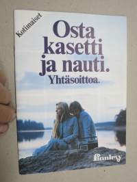 Finnlevy kotimaiset C-kasetit 1974? -esite