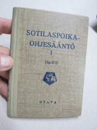 Sotilaspoikaohjesääntö I  (SpO I) 1943