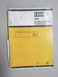 Case 580G Construction King Kaivurikuormain Käyttöohjekirja / Huolto-ohjekirja