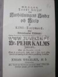 Mielipide yrityksiä taloudenpidon haitoista ja apukeinoista Kemi-Lapinmaassa (v. 1758 painoksen uuspainatus v. 1972)