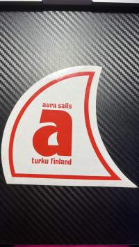 Aura sails Turku Finland -tarra