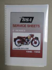 BSA Service sheets C Series models C10, C11 & C12 1946-1958
