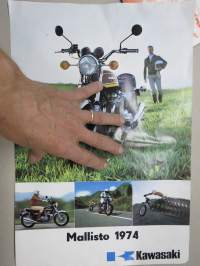 Kawasaki mallisto 1974 -myyntiesite