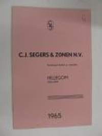 Hinnasto / Priskurant. C.J. Segers & Zonen N.V. -Kukkasipuliviljelijä ja vientiliike - Hillegom (Holland)