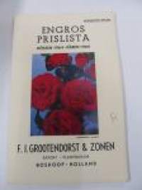 Engros prislista - F.J. Grootendorst & Zonen Export - Plantskolor (Boskoop - Holland)