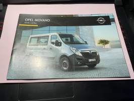 Opel Movano 2016 Combi und Bus myyntiesite / sales brochure