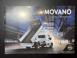 Opel Movano 2017 alustat ja erikoismallit -myyntiesite / sales brochure