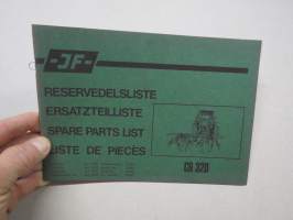 JF CR 320 -Reservdelsliste / Ersatzteilliste / Spare parts list / Liste de piecés -varaosaluettelo