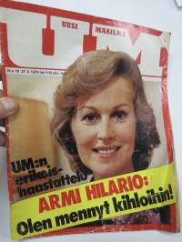 Uusi Maailma 1978 nr 19, 27.9.1978, Armi Kuusela-Hilario kihloihin, Salakuuntelu, Brita Koivunen-Einiö, Pukaron kartano, Purtsi Purhonen, Kivisalmen onnettomuus...