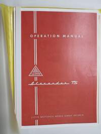 Lloyd Alexander TS Operation and Service manual -käyttöohjekirja & huolto-ohjekirja, englanninkielinen kopio