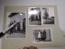 Urho & Sylvi Kekkonen, vierailu Askaisten kirkossa v. 1960, 3 valokuvan sarja, yhdessä kuvassa Cadillac